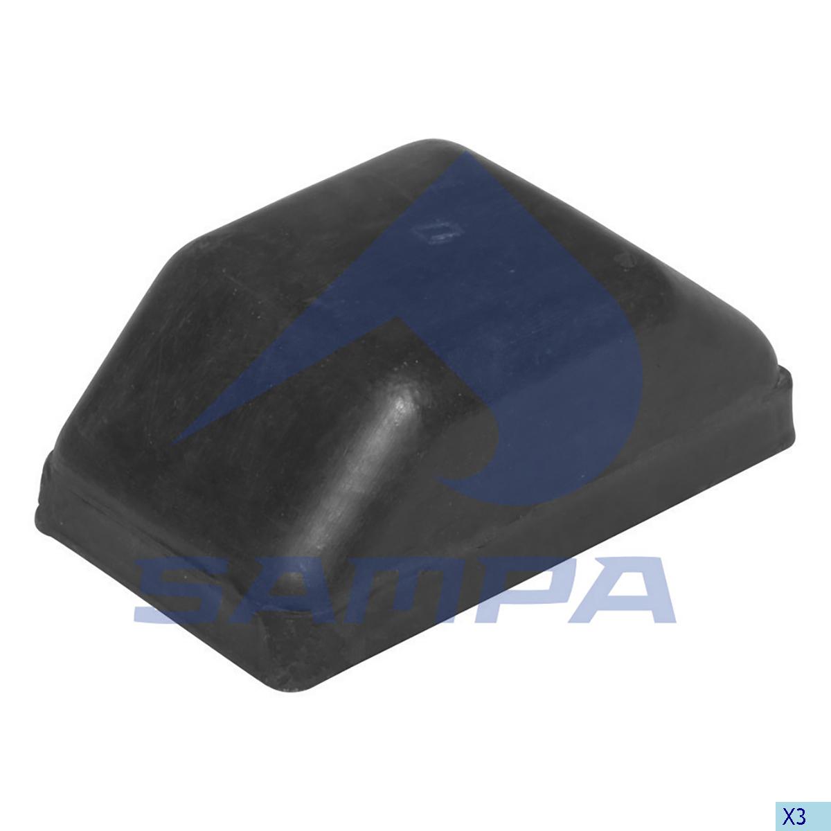 Отбойник рессоры задней VOLVO FH/FM/NL (подушка 60*100*40) 030.133 (SAMPA)