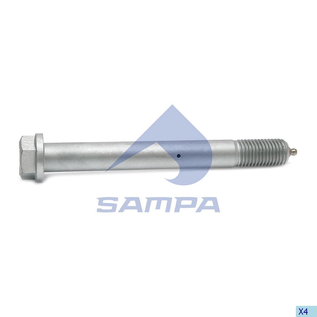 Болт М24*208*3 рессоры передней VOLVO (под смазку) 034.492 (SAMPA)