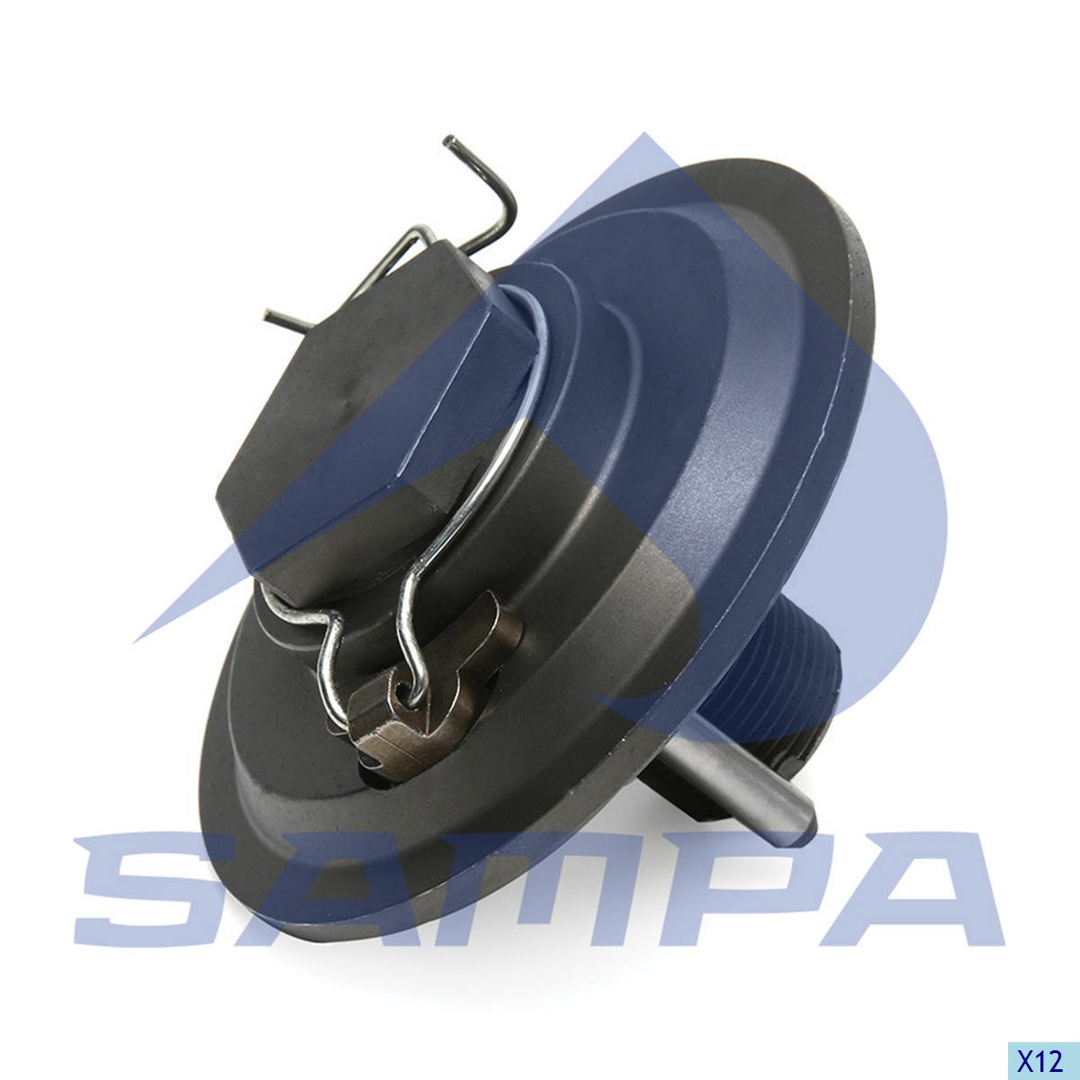 Болт оси BPW Eco Plus2 со стопорной зубчатой шайбой (M32*2, гайка, ключ SW46) 071.028/SD (SAMPA)