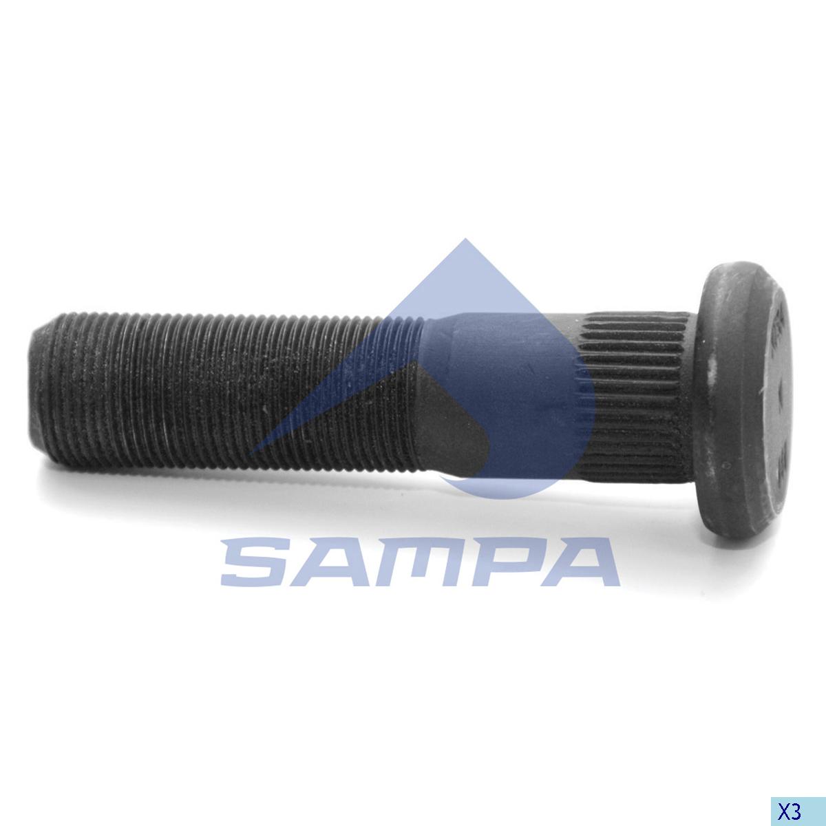 Болт колеса прицепа ВМТ (M22*95*1,5) 085.185 (SAMPA)