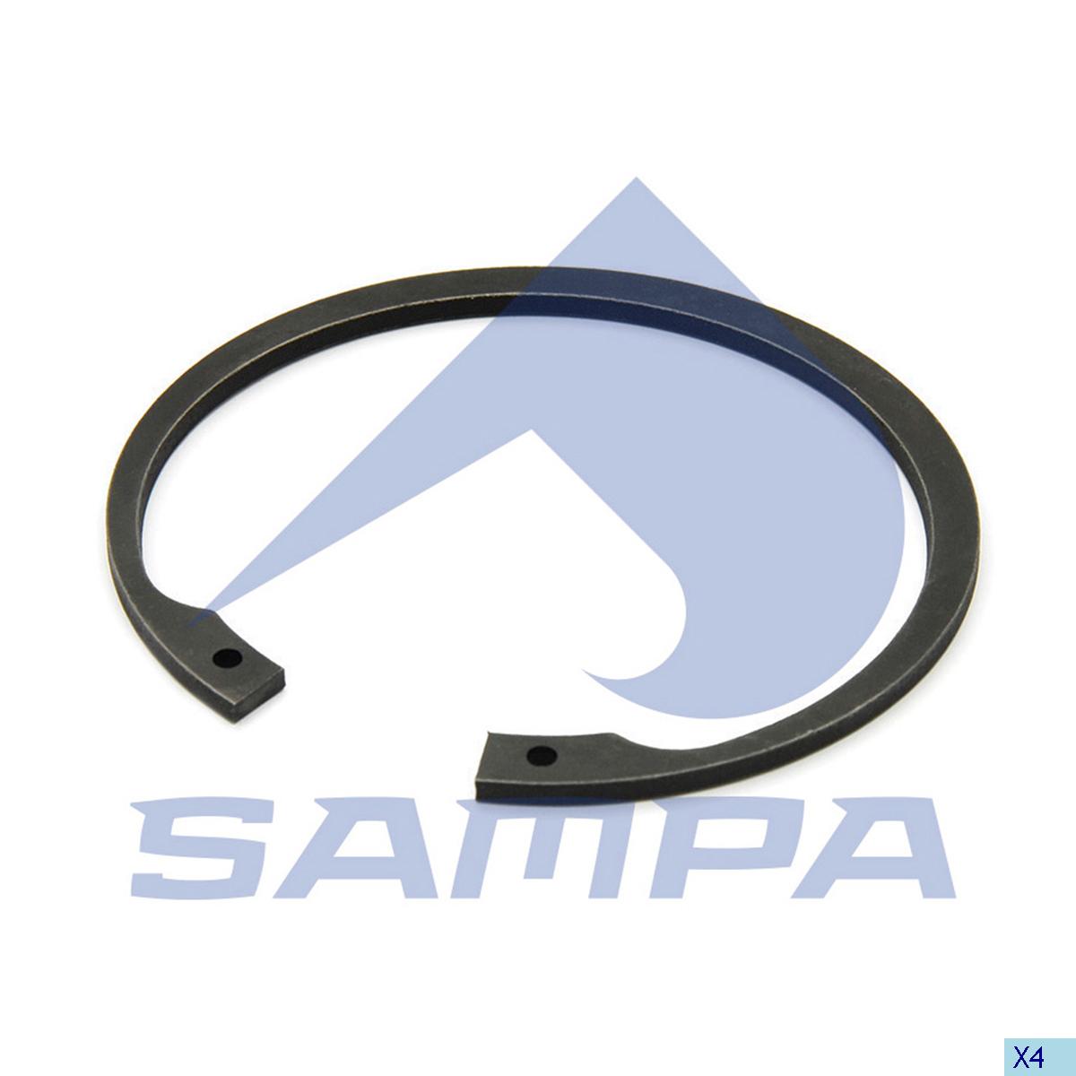 Кольцо стопорное ступицы прицепа BPW (122*4) 02.5606.22.90/106.280 (SAMPA)