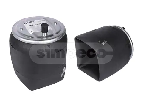 Пневморессора SCHMITZ (2шп.М8+отв/возд.М22) без стакана SP2102.5010 (SIMPECO)