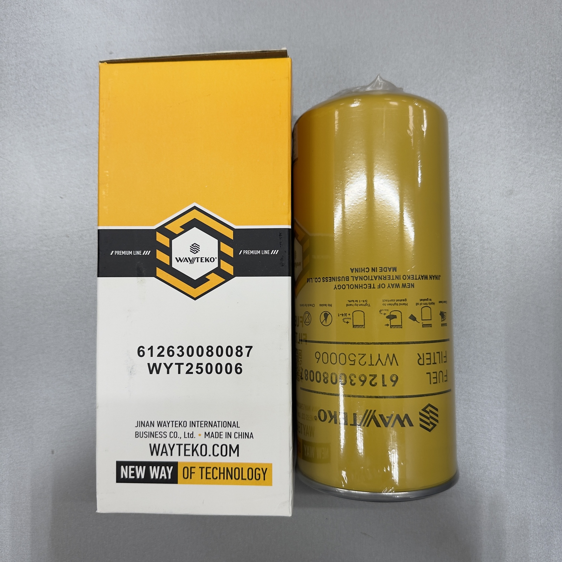 Фильтр МАЗ,SHACMAN топливный (WP10,WP12, тонк.оч.,М32*1,5 Weichai) 1000422382/612630080087 (WAYTEKO)